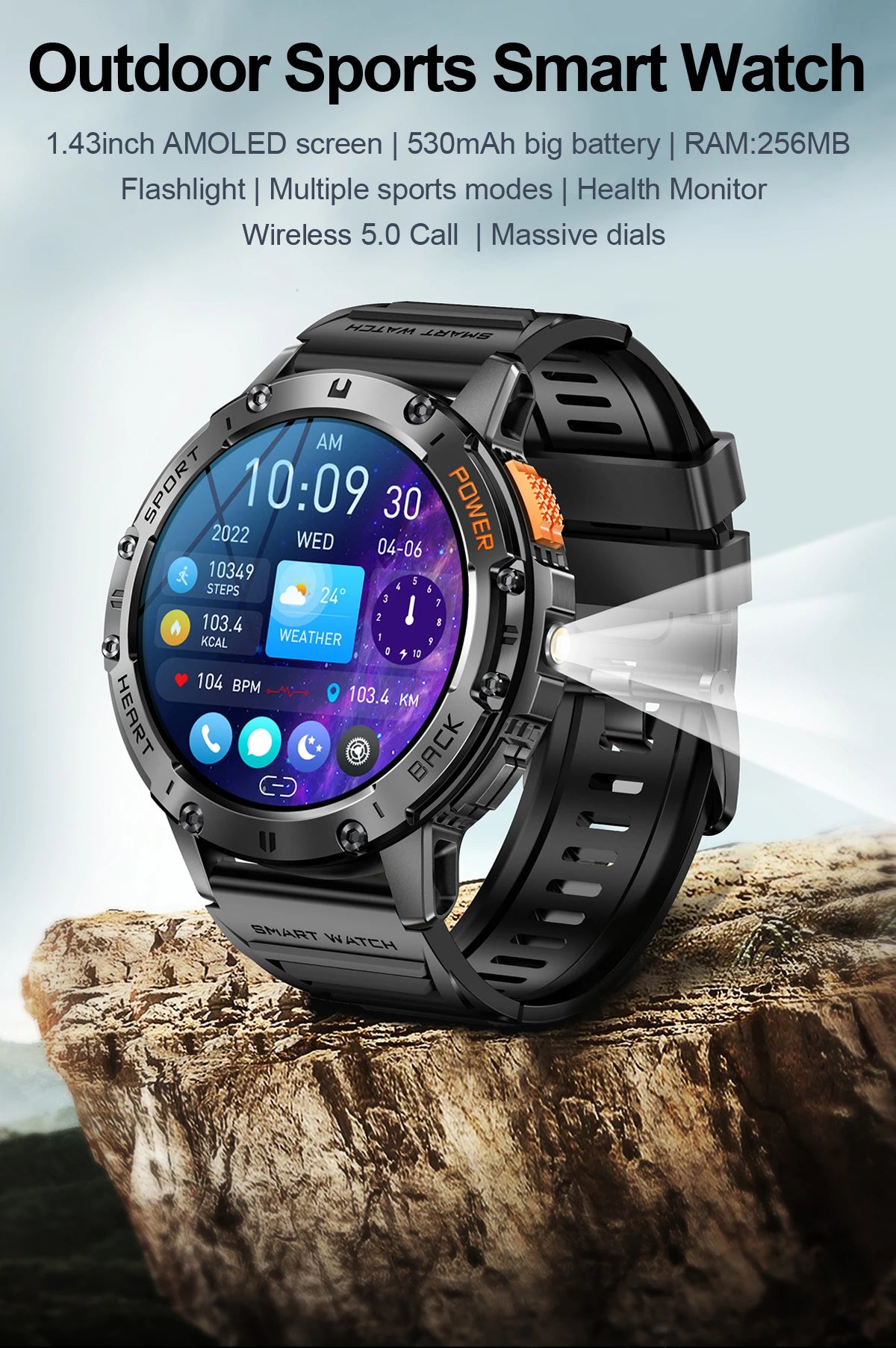Android ios New AMOLED SmartWatch