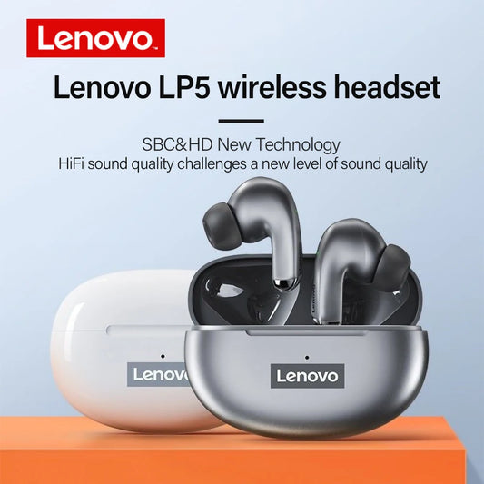 Lenovo LP5 TWS Bluetooth Earphone 9D Stereo