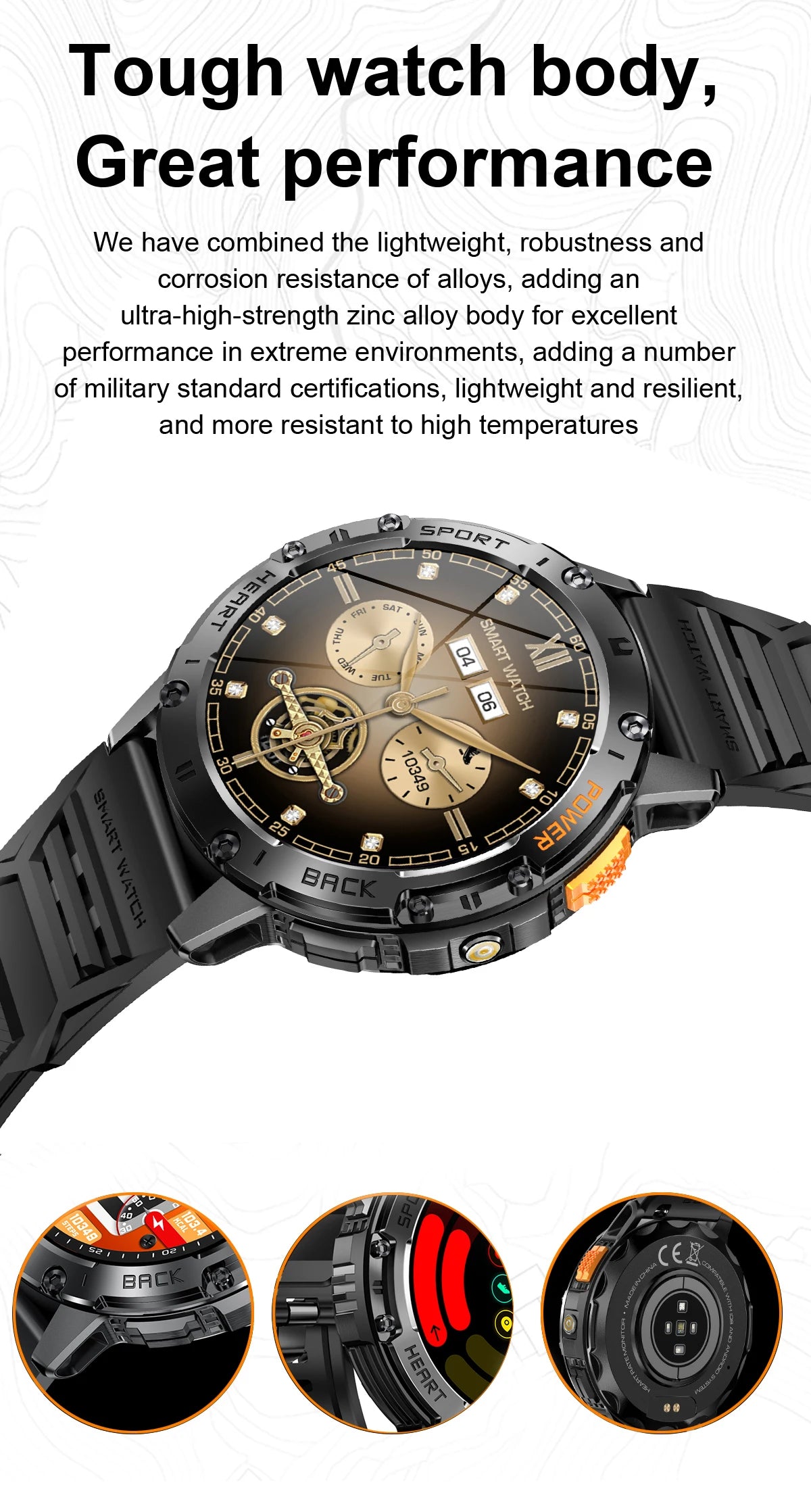 Android ios New AMOLED SmartWatch