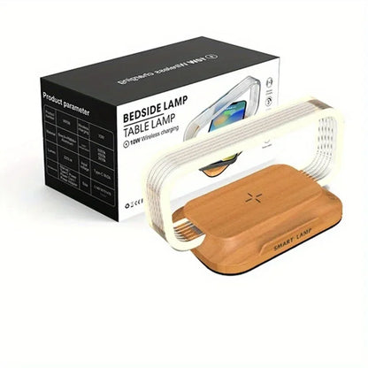 Wireless Charger with LED Night Lamp & Short-Circuit Protection