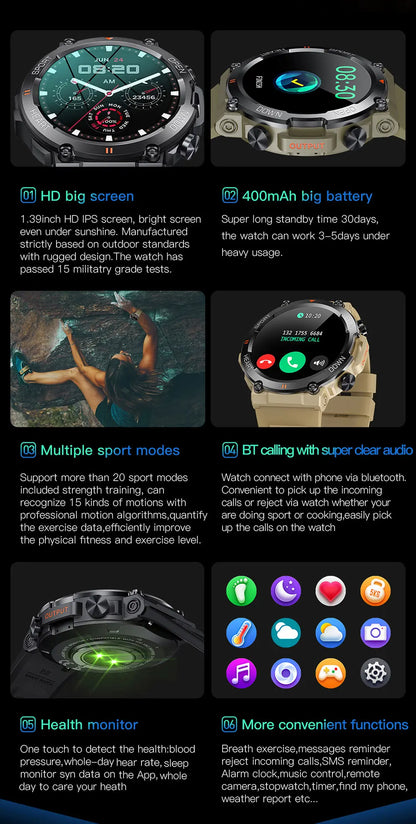 MEVADEN Bluetooth Call Smart Watch