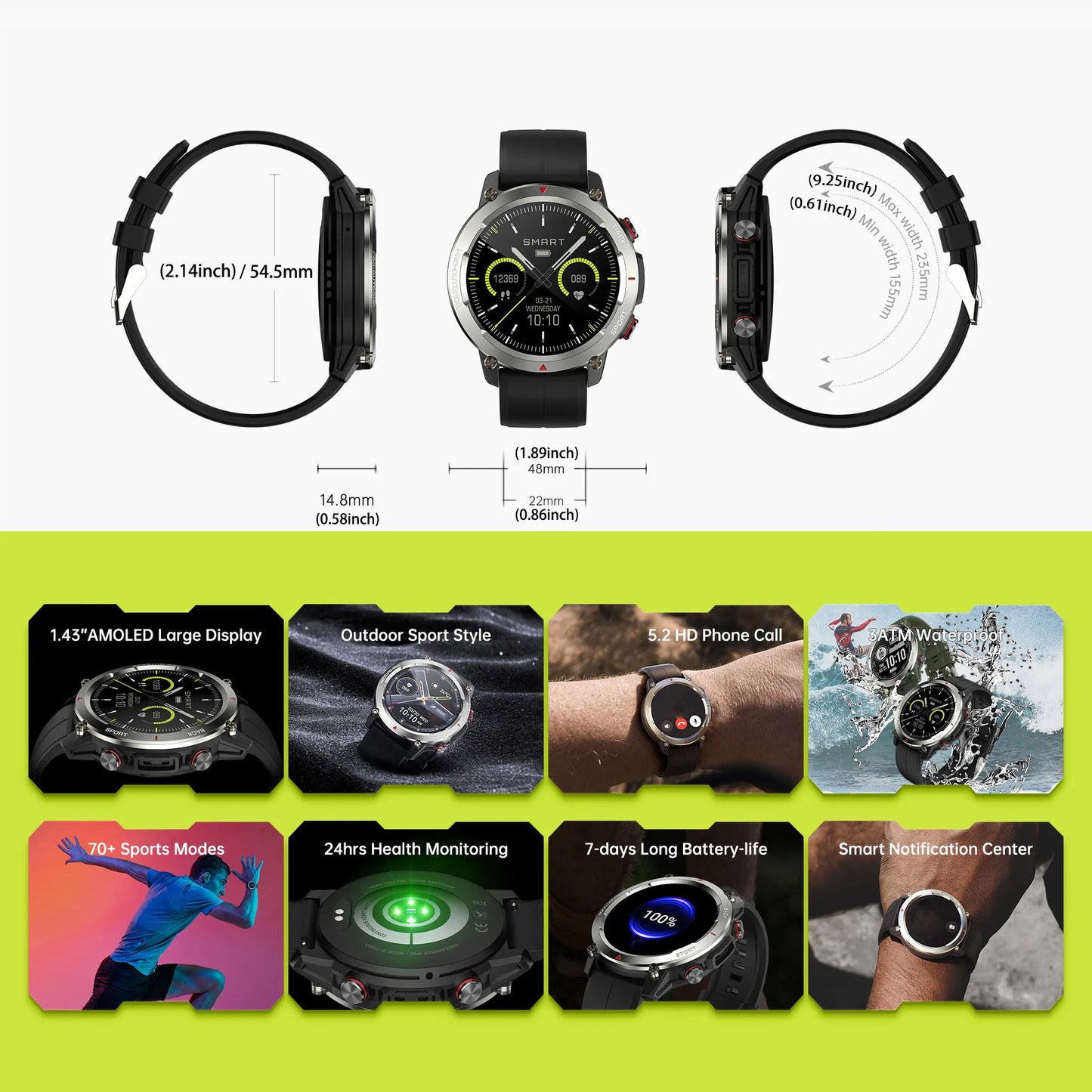 AMOLED Sport Smartwatch