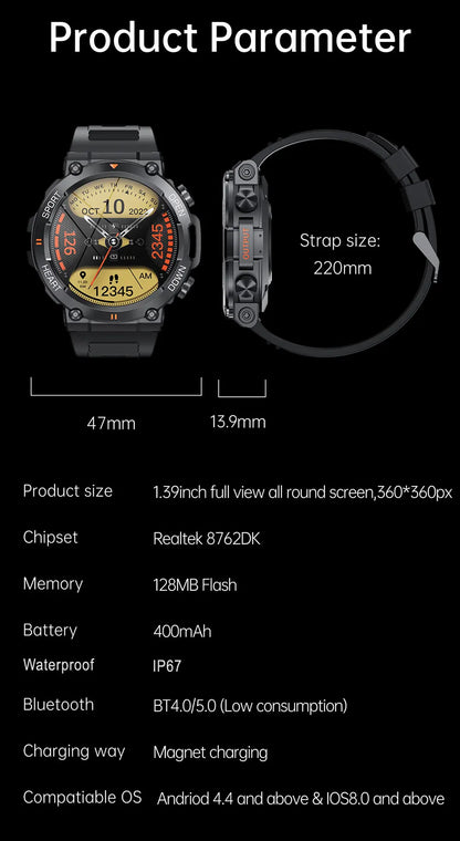 MEVADEN Bluetooth Call Smart Watch