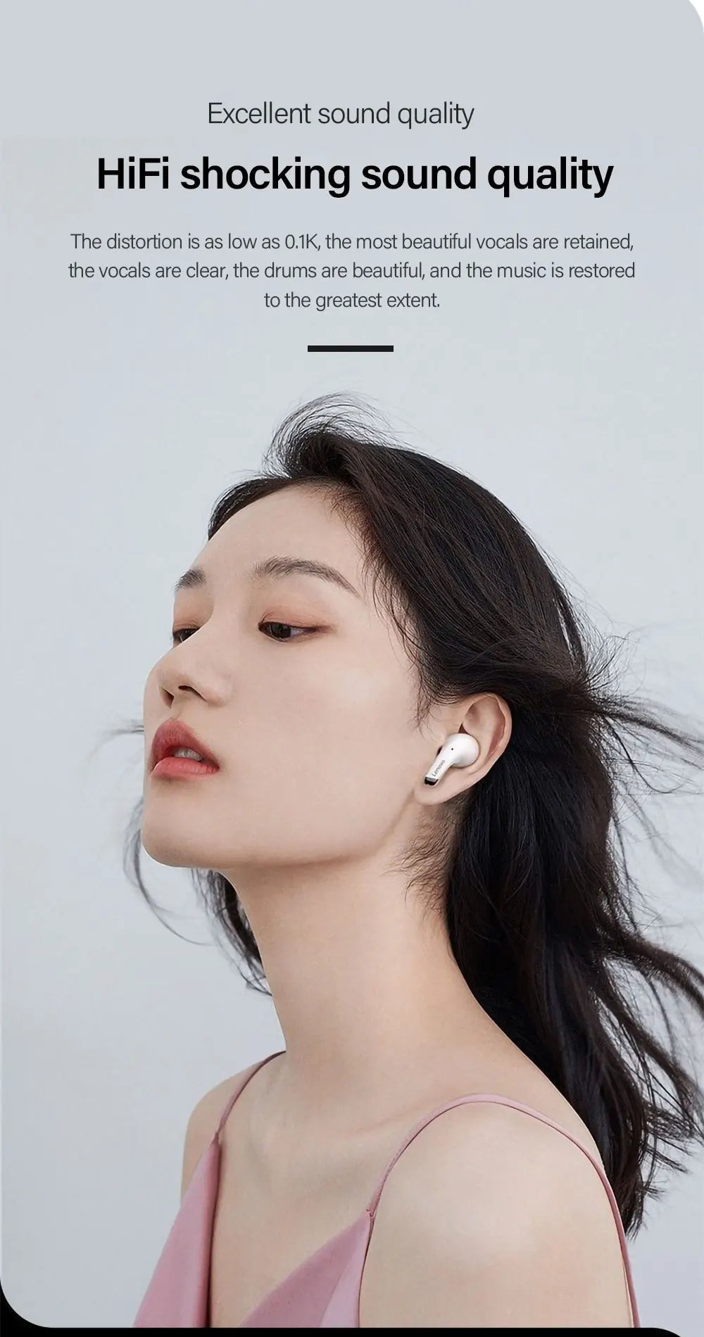 Lenovo LP5 TWS Bluetooth Earphone 9D Stereo