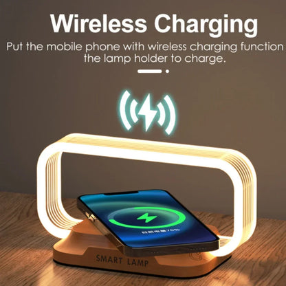 Wireless Charger with LED Night Lamp & Short-Circuit Protection