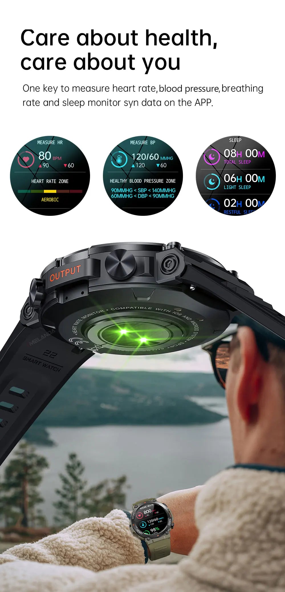 MEVADEN Bluetooth Call Smart Watch