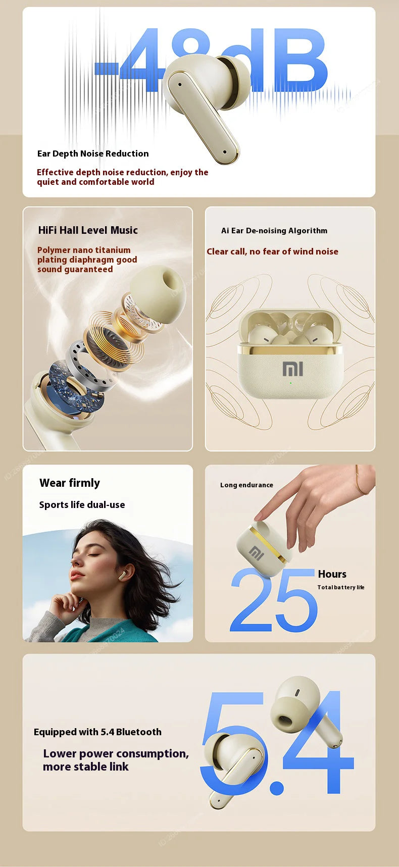Xiaomi Leatherette Earphones