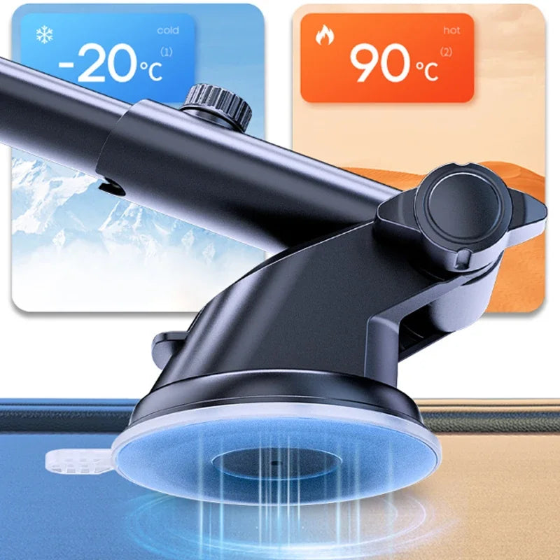 Car holder with rotatable suction cup